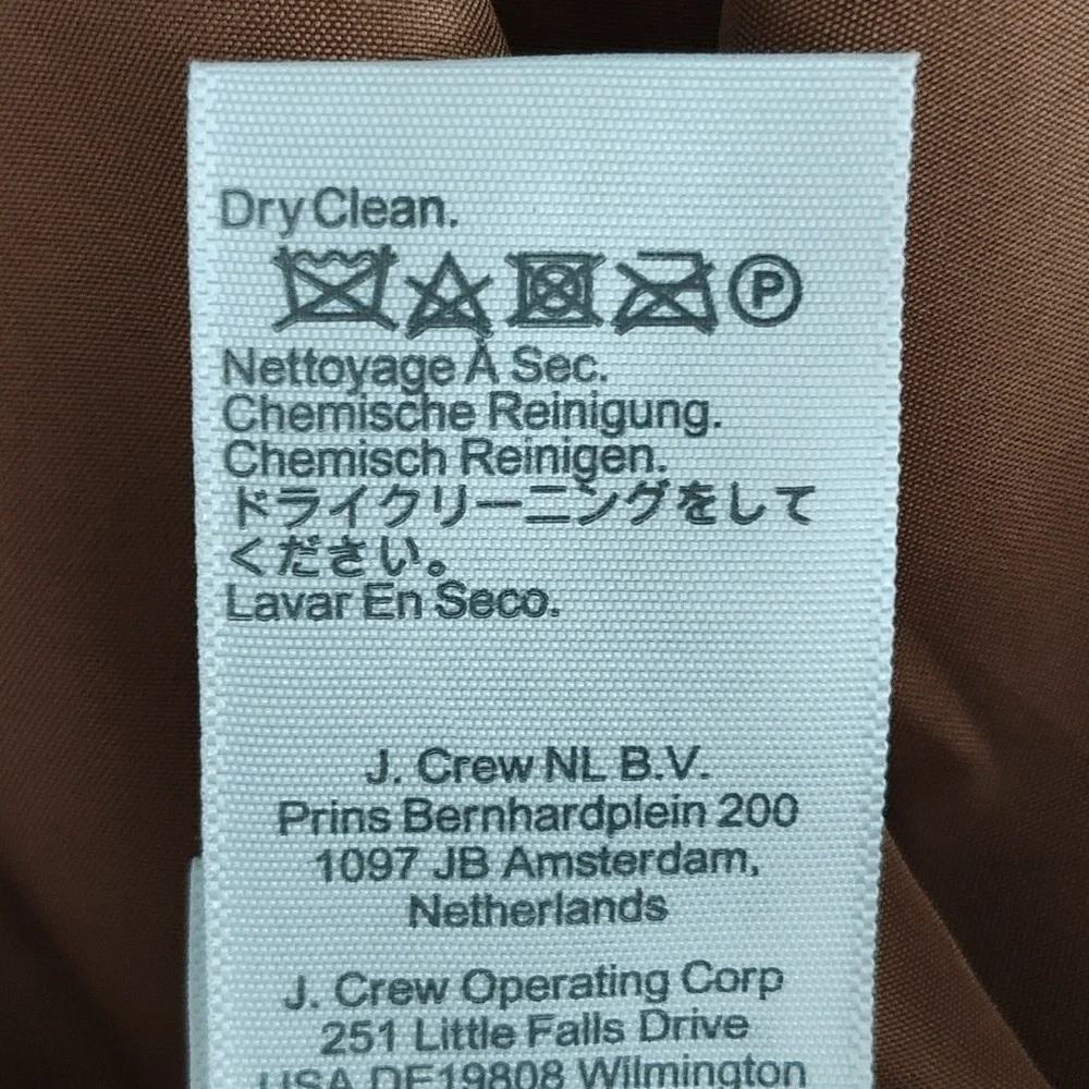 New JCREW Twill Double Breasted Blazer Size 4